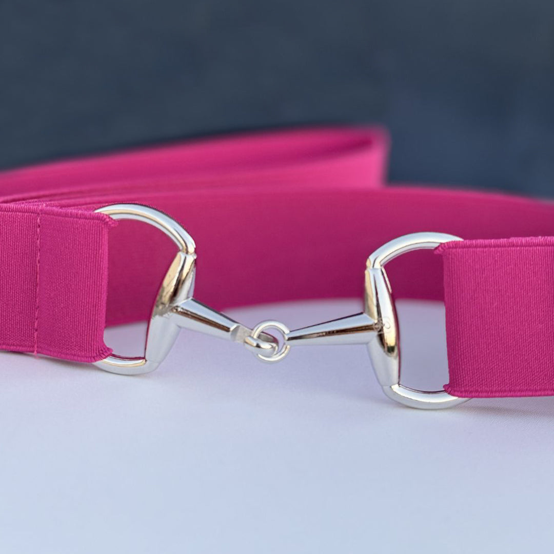 Raspberry Fizz Elastic Equestrian Belt