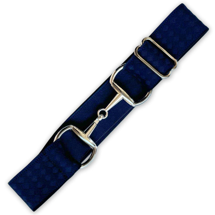 Dark Navy Elastic Equestrian Belt