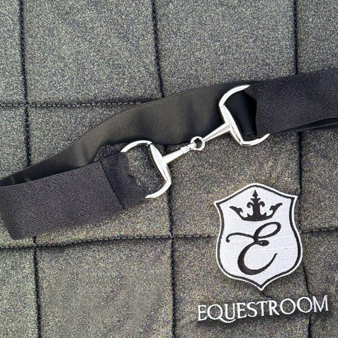 Stardust Grey Elastic Equestrian Belt