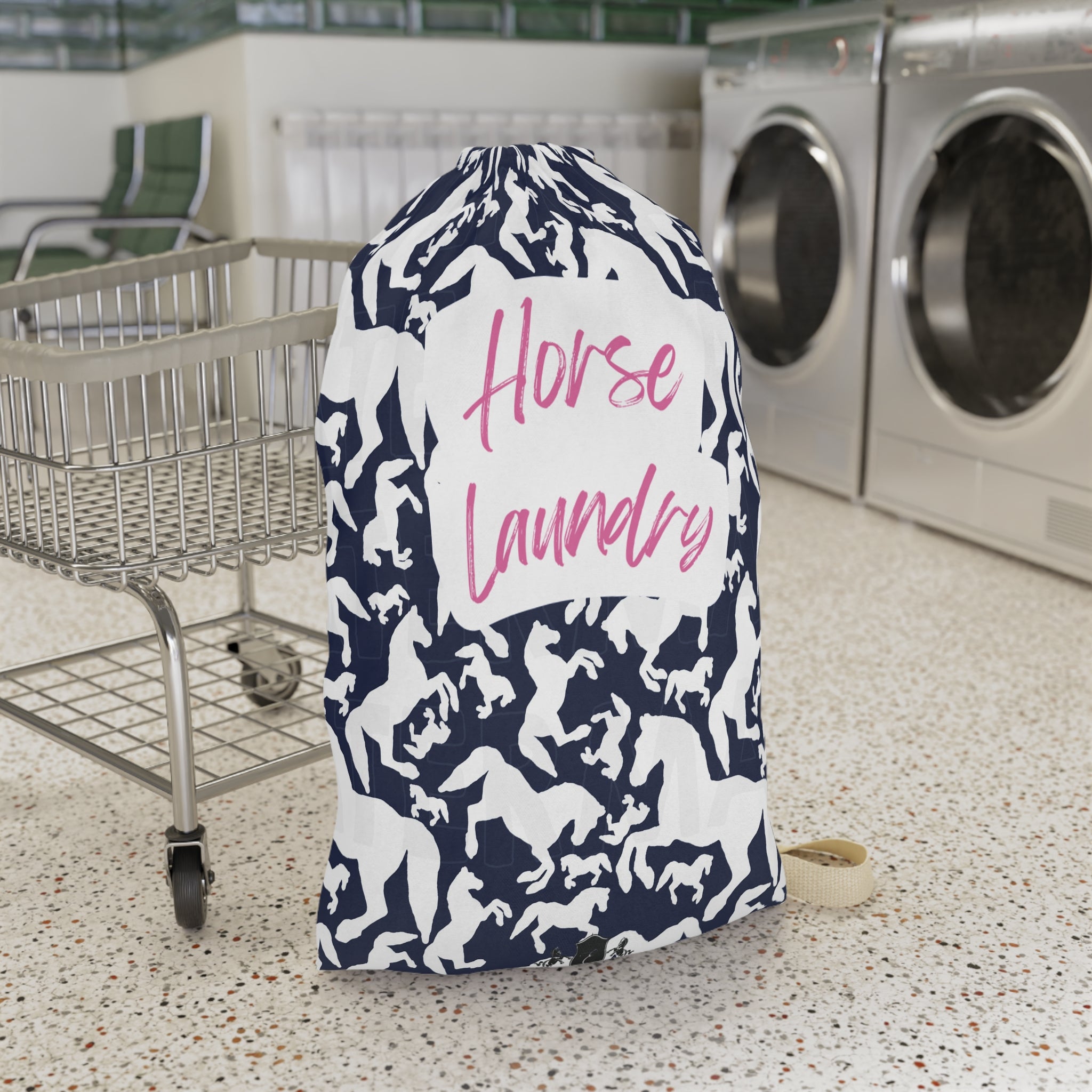 Equestroom Logo Dark Print Horse Laundry Bag Your Stylish Barn Essential