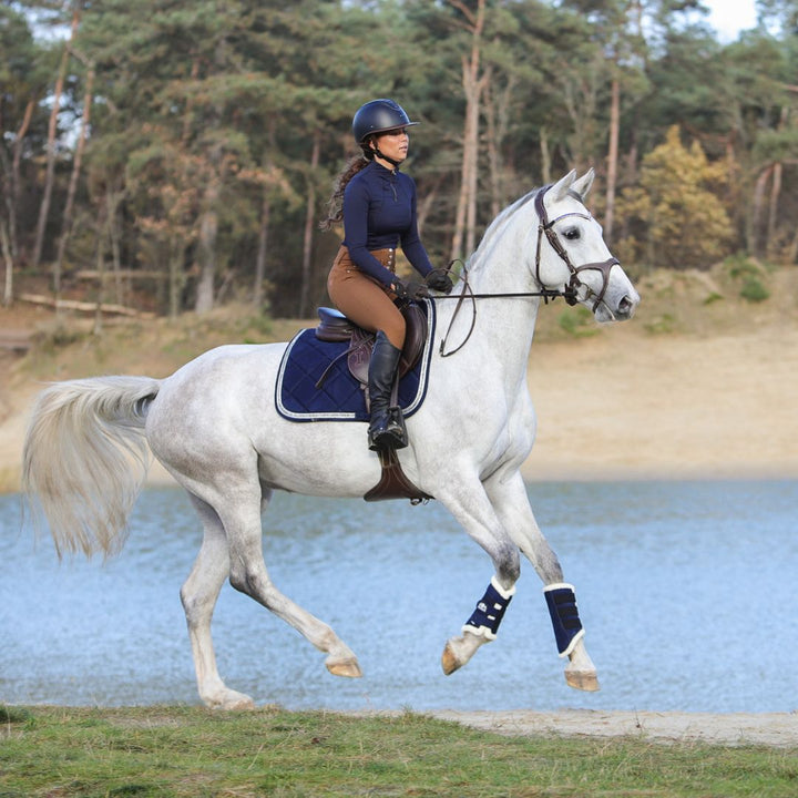 Blue Astra Saddle Pad Set