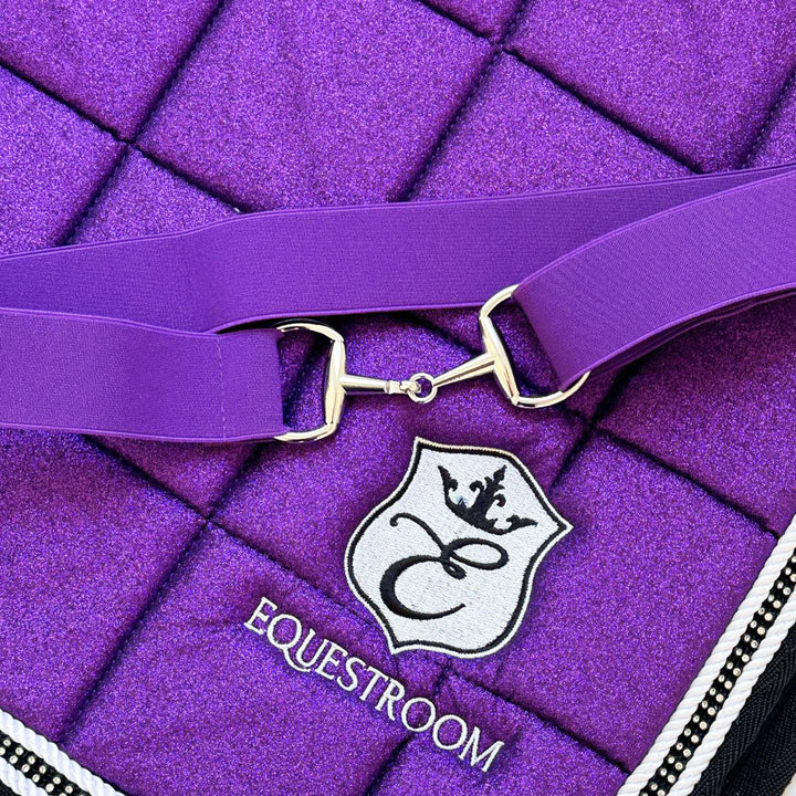 Purple Amethyst Elastic Equestrian Belt