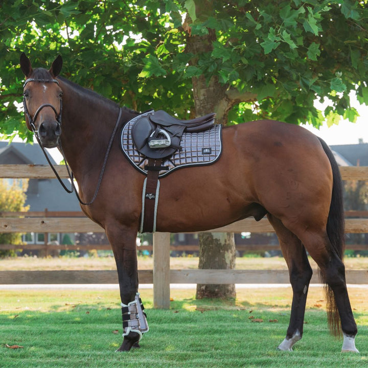 Spaceship Grey Saddle Pad Set