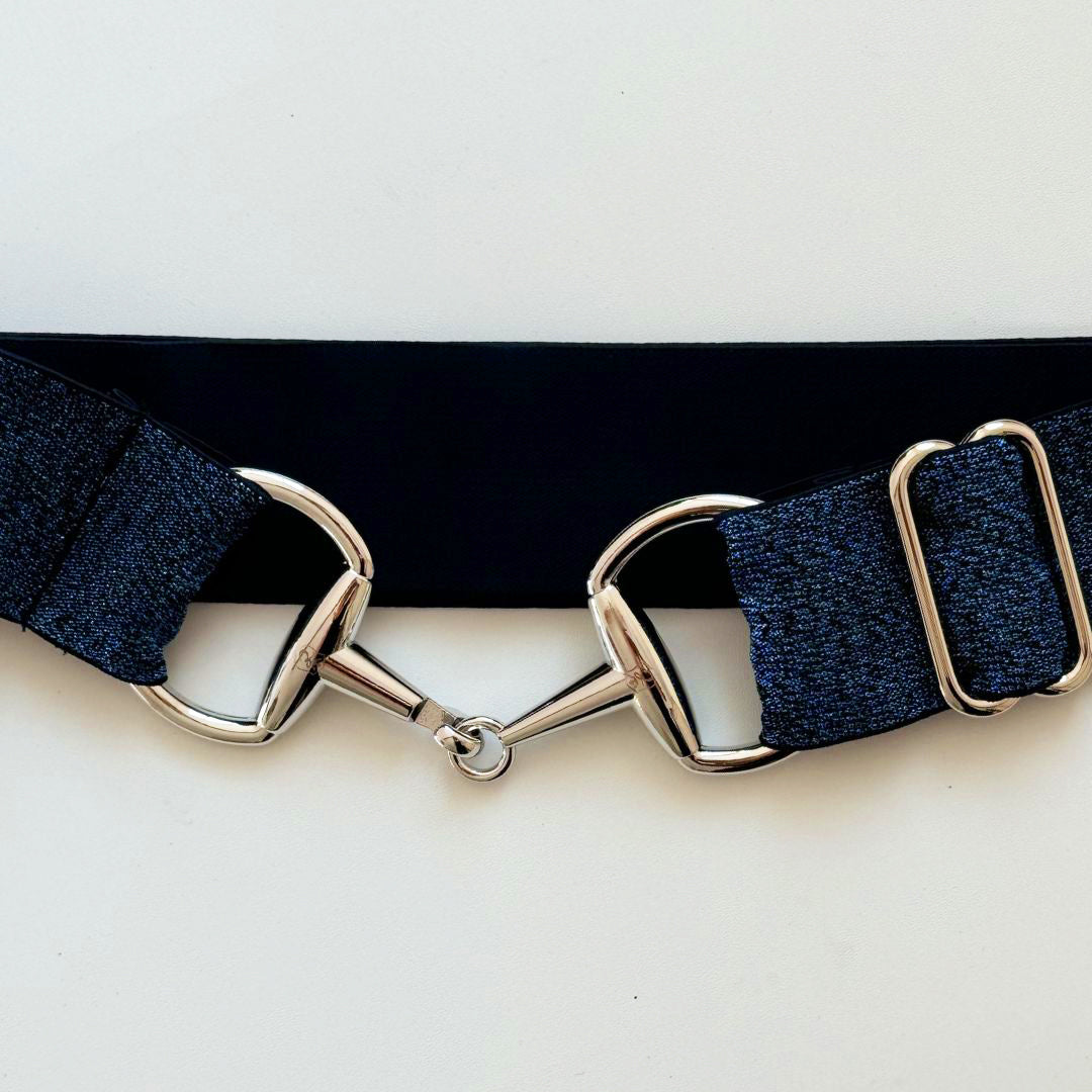 Blue Astra Elastic Equestrian Belt