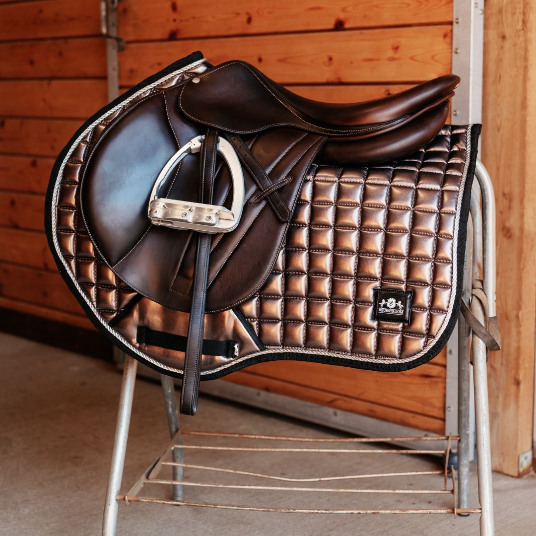 Spaceship Grey Saddle Pad Set