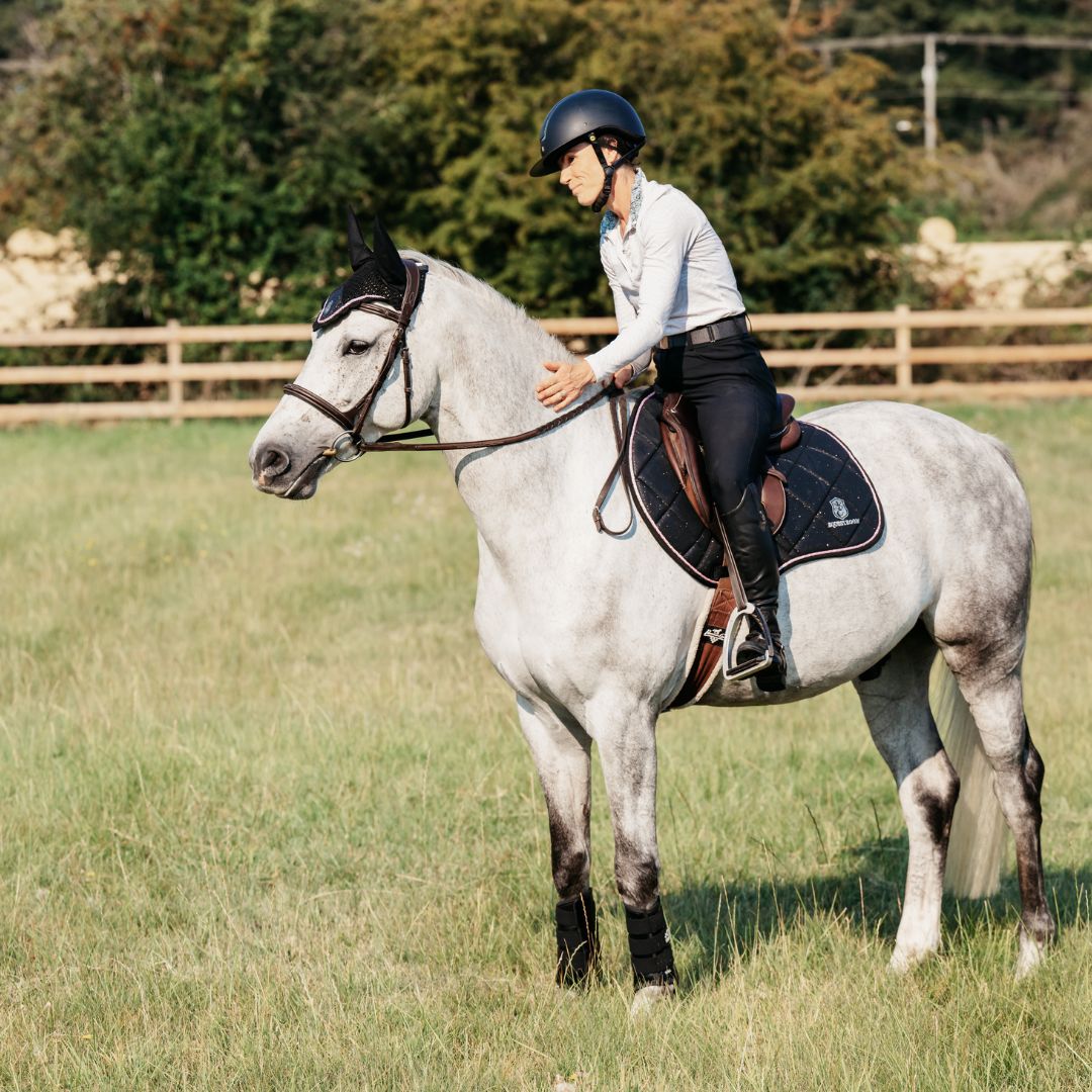 Midnight Black Saddle Pad Set