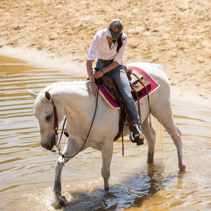 Raspberry Western Saddle Pad