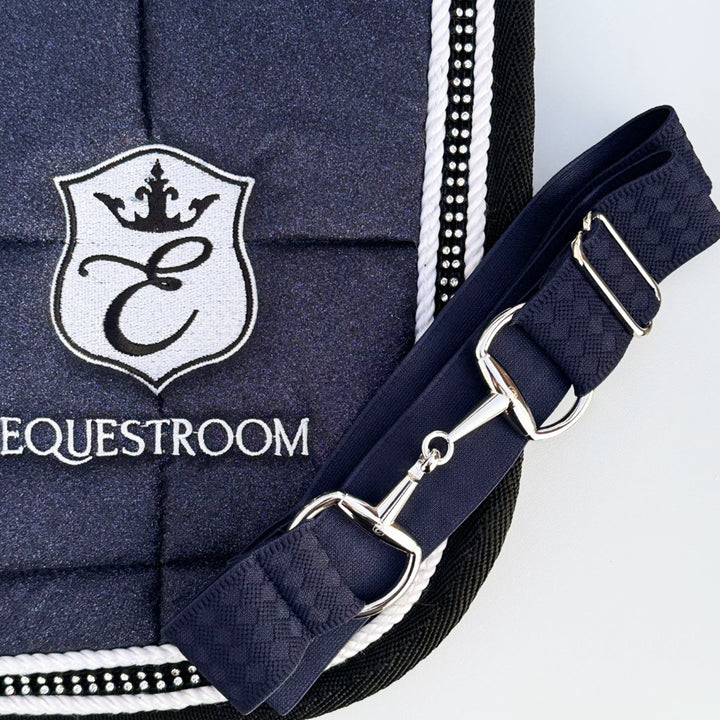 Dark Navy Elastic Equestrian Belt