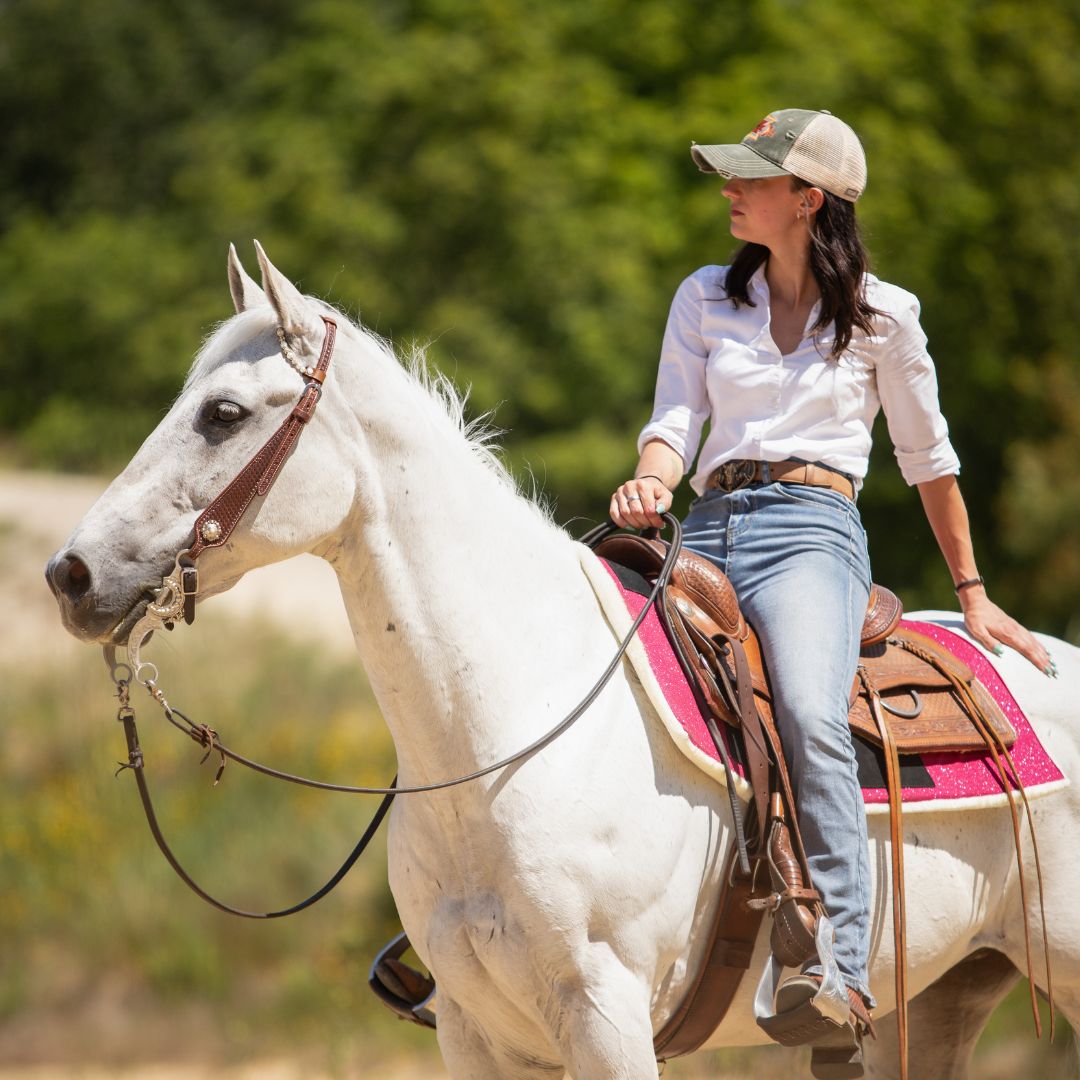 Raspberry Western Saddle Pad