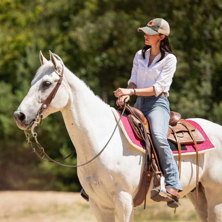 Raspberry Western Saddle Pad