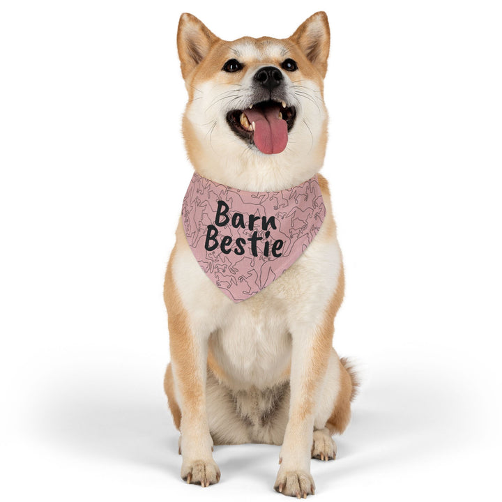 Barn Bestie Pet Bandana Collar For Your Bestie at the Barn