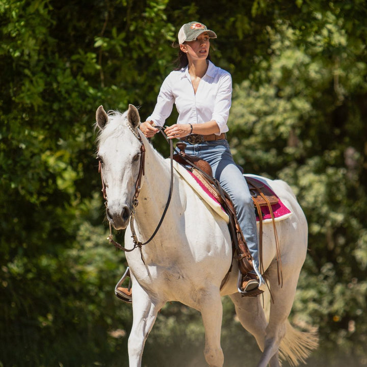 Raspberry Western Saddle Pad