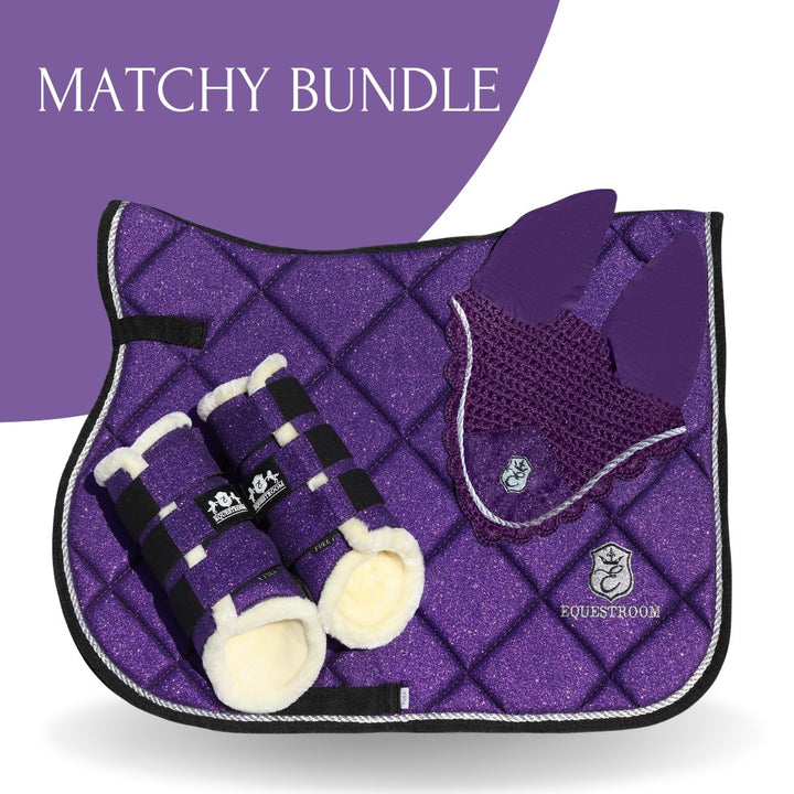 Purple Amethyst Saddle Pad Set