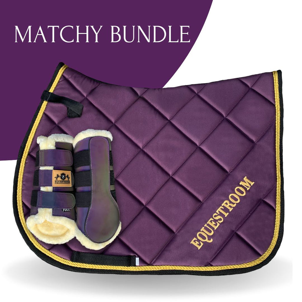 Dark Orchid Saddle Pad Set