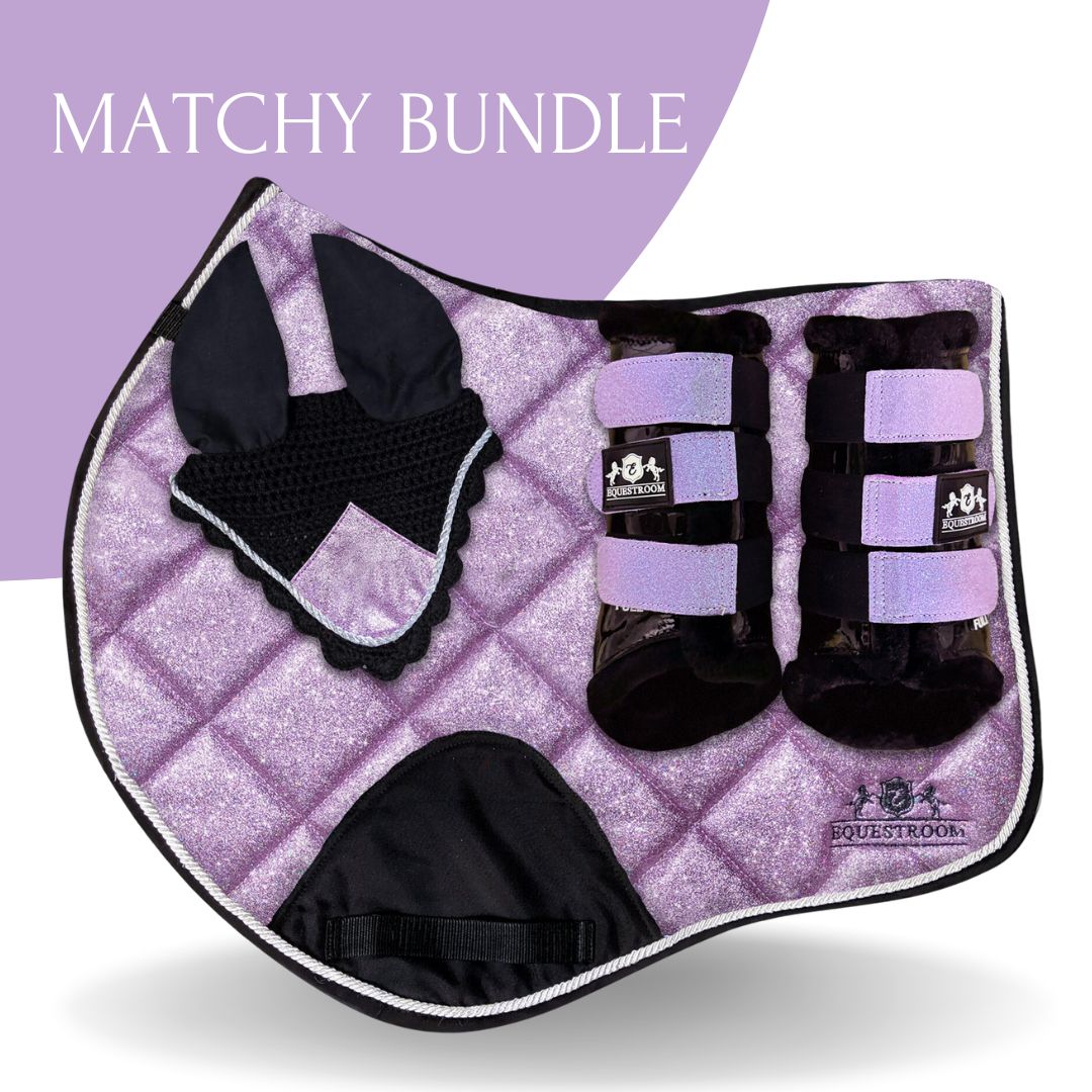 Lavender Saddle Pad Set