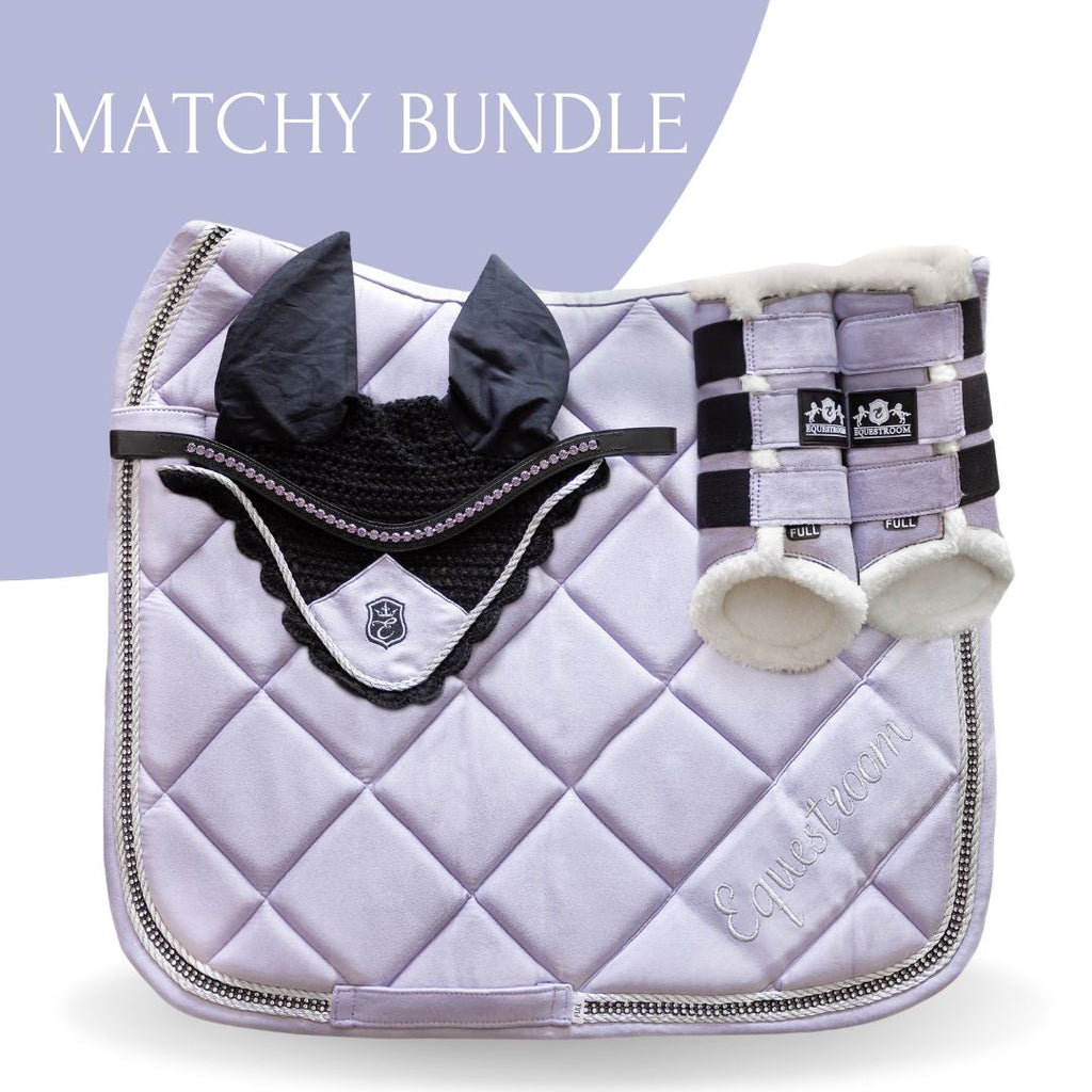 Frosted Lilac Saddle Pad Set