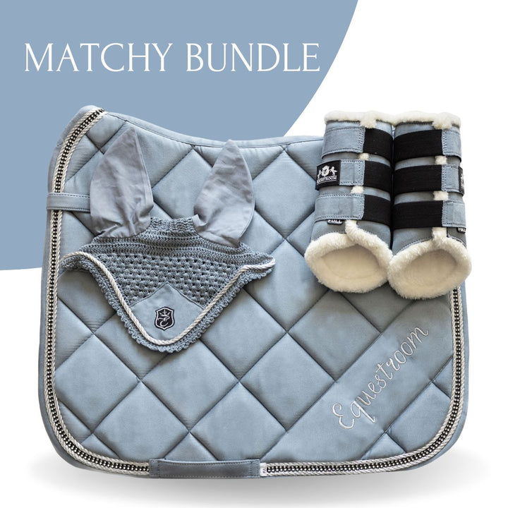 Moonstone Blue Saddle Pad Set