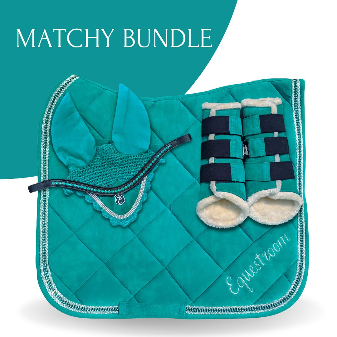 Teal Saddle Pad Set