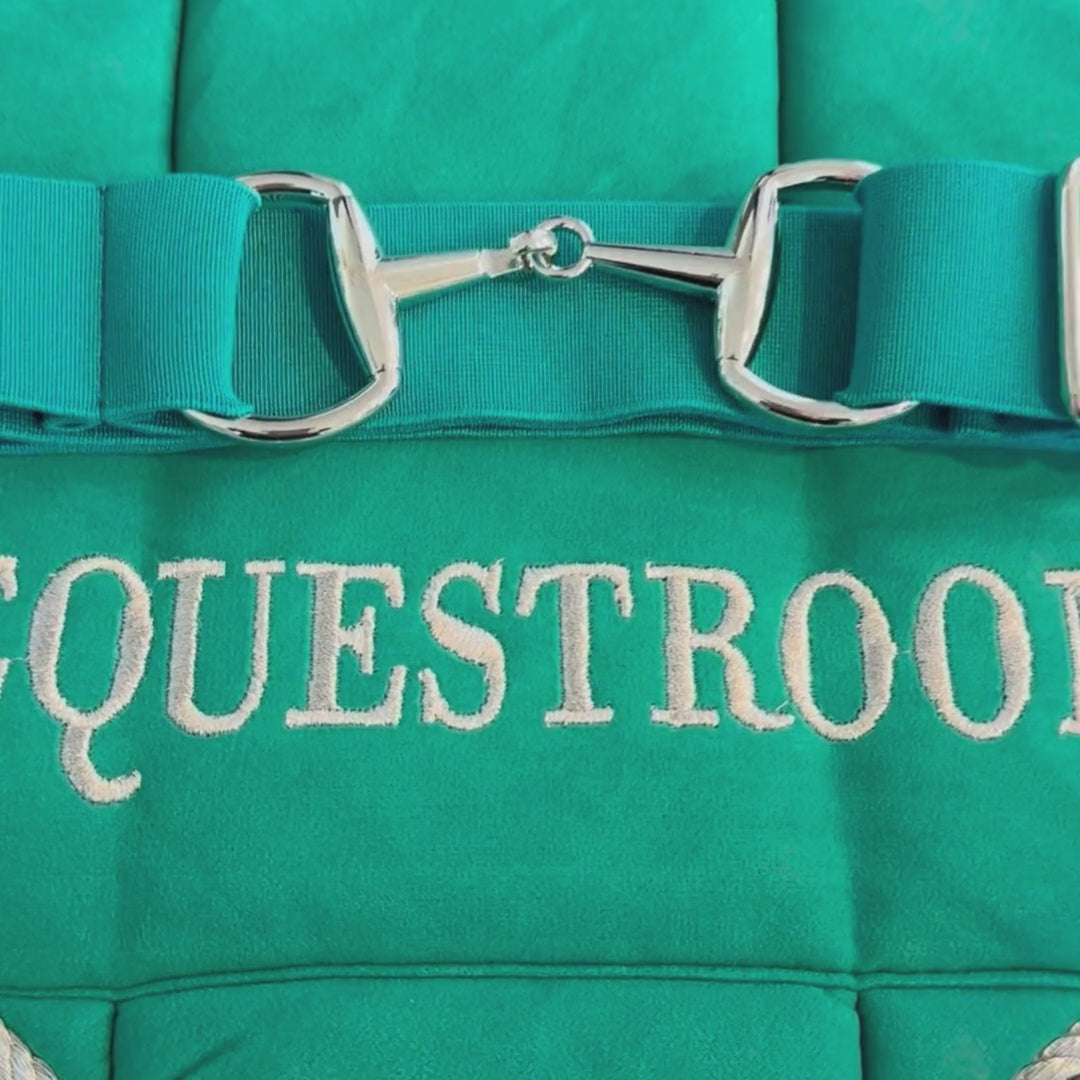 Teal Elastic Equestrian Belt