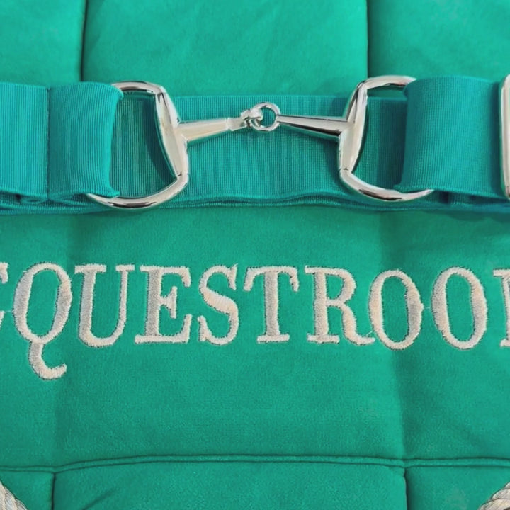 Teal Elastic Equestrian Belt