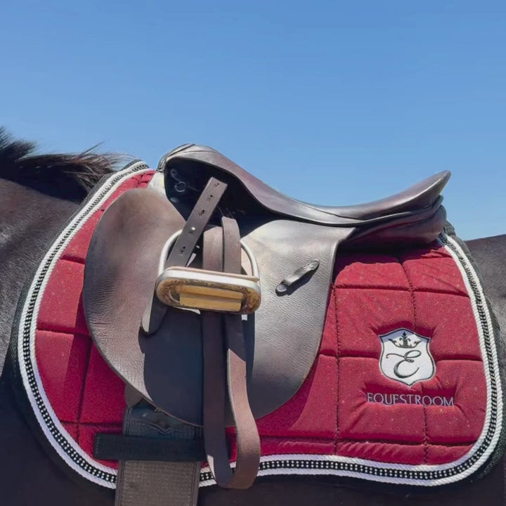 Scarlet Red Saddle Pad