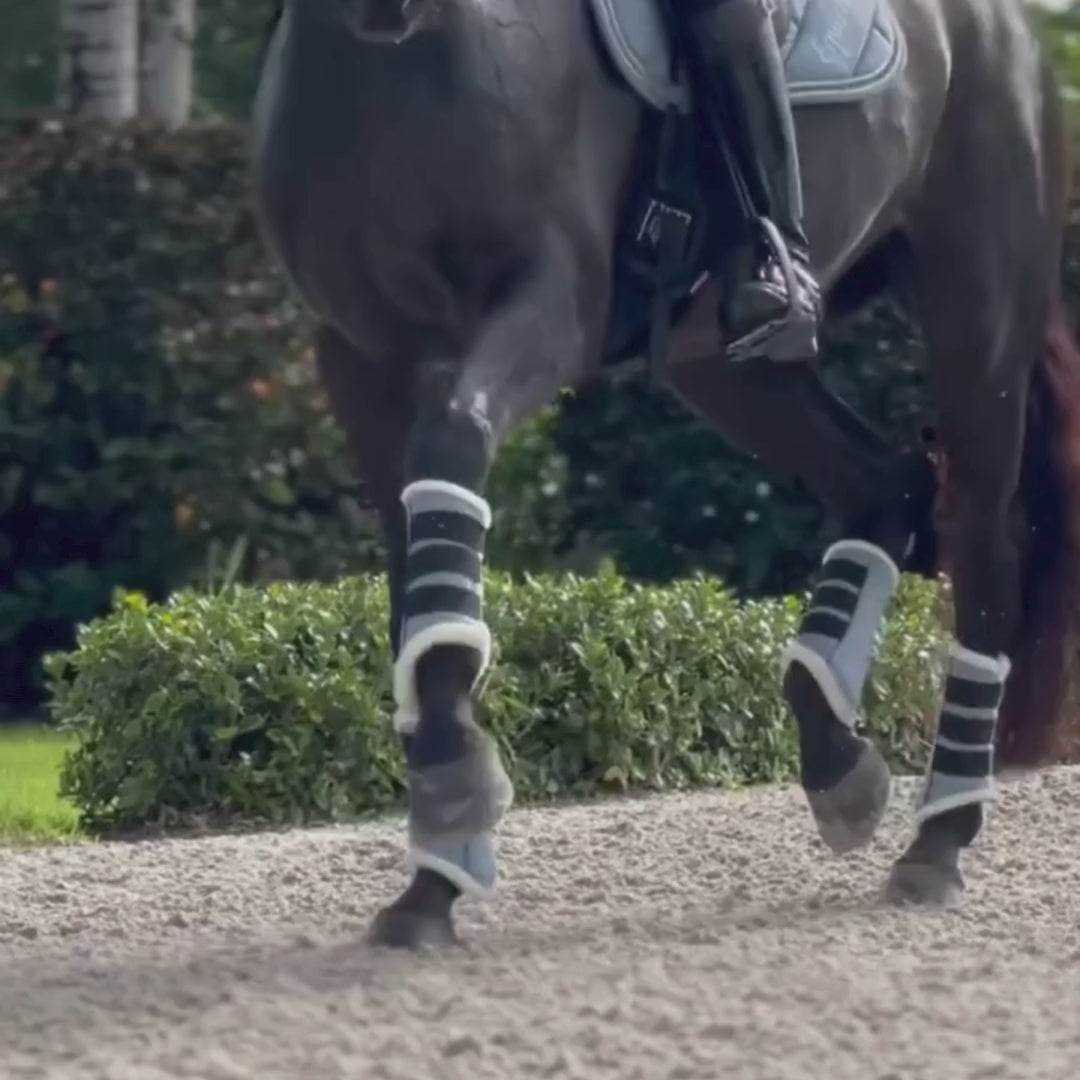 Moonstone Blue Brushing Boots