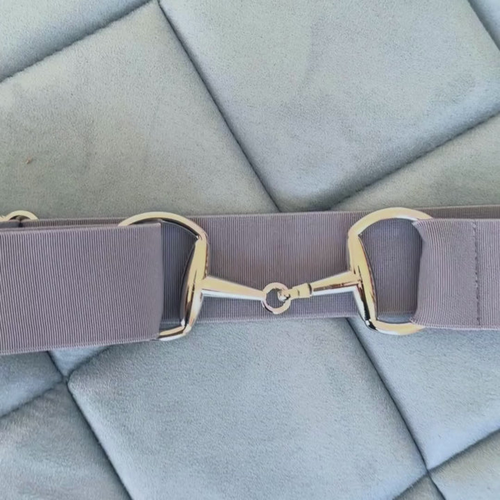 Moonstone Blue Elastic Equestrian Belt