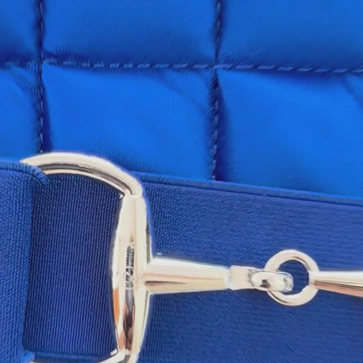 Majorelle Blue Elastic Equestrian Belt