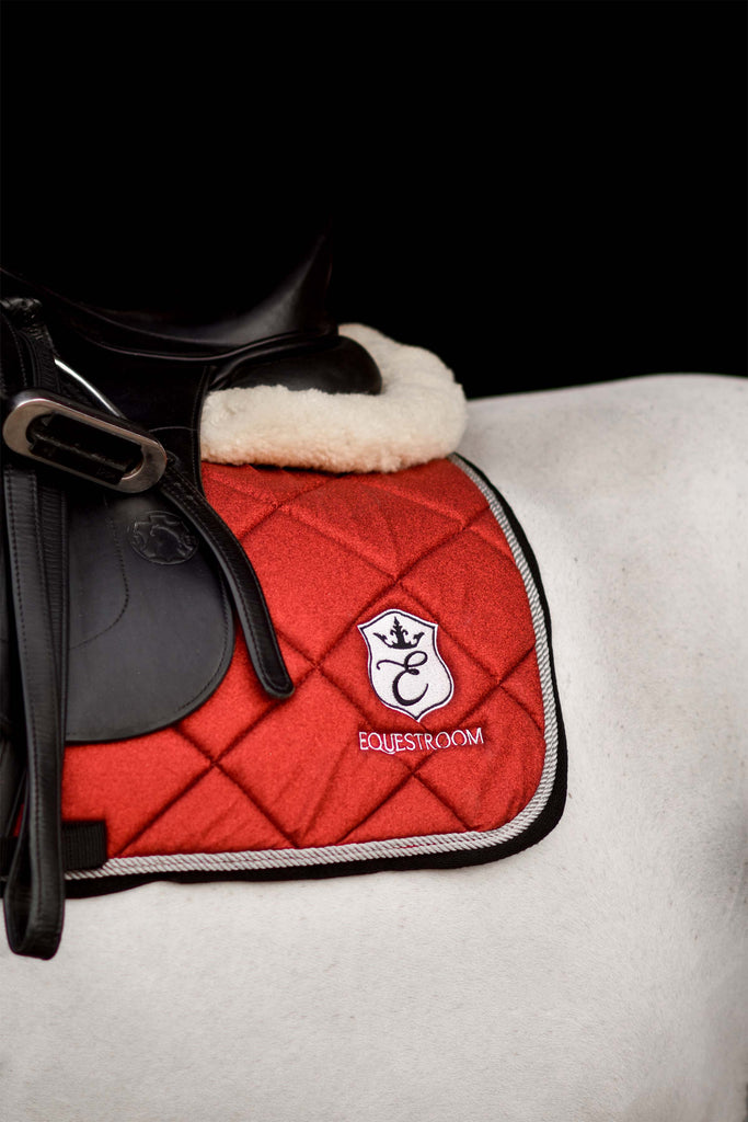 Scarlet Red Saddle Pad