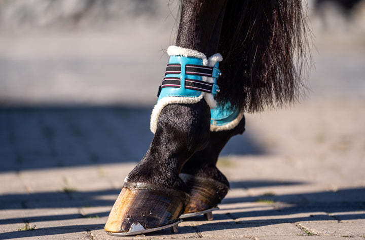 Alice Blue Open Front Boots