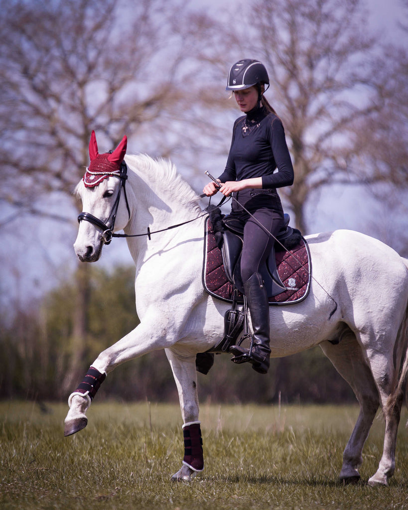 Burgundy Saddle Pad Set