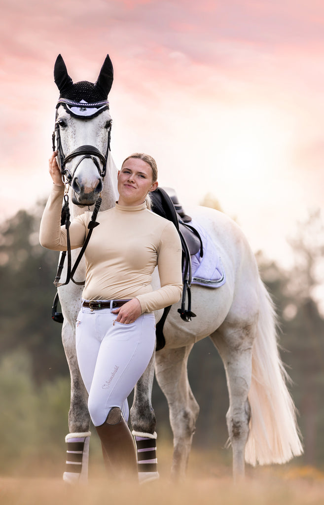 Frosted Lilac Saddle Pad Set